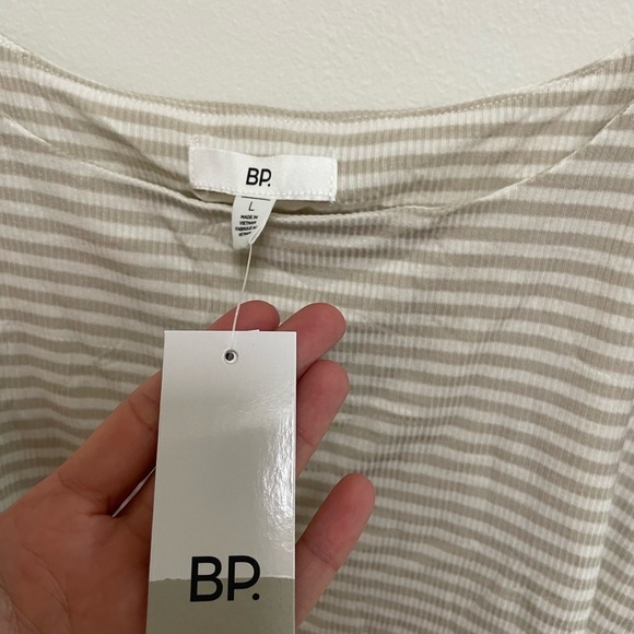 NWTs Nordstrom BP Stripe Crop Top Size Large - Picture 3 of 5